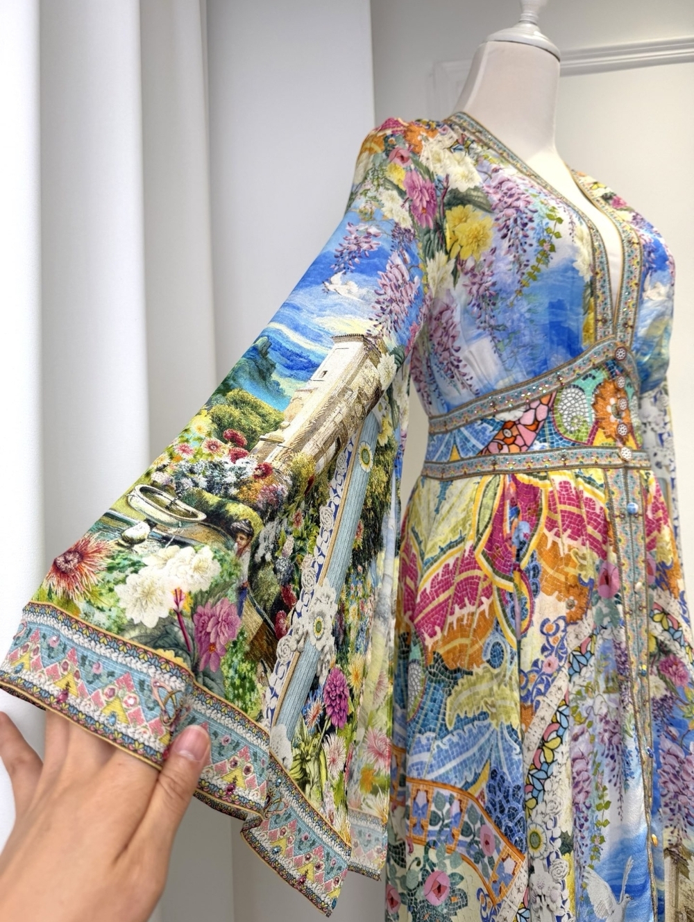 Camilla kimono sleeve dress with shirring detail - Picture 13 of 15